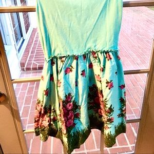 Betsey Johnson Dresses - Betsey Johnson Blue Floral Cotton Sundress Betsey Johnson Dresses - Betsey Johnson Blue Floral Cotton Sundress